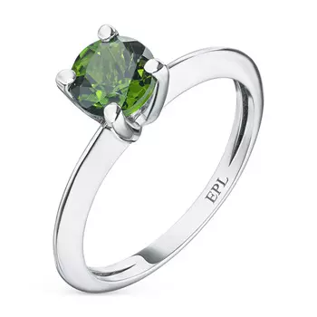 Кольцо из серебра с хризолитом э0611кц12192040