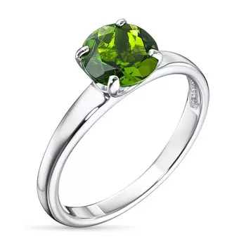 Кольцо из серебра с хромдиопсидом э0605кц01178400