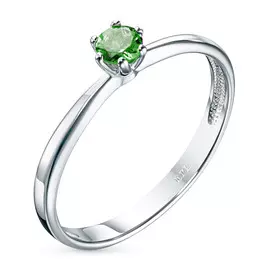 Кольцо из серебра с хромдиопсидом э0605кц02134400