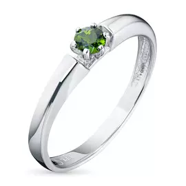 Кольцо из серебра с хромдиопсидом э0605кц02159400