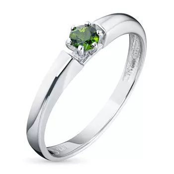 Кольцо из серебра с хромдиопсидом э0605кц02159400