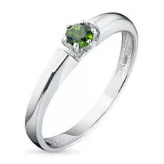Кольцо из серебра с хромдиопсидом э0605кц02159400