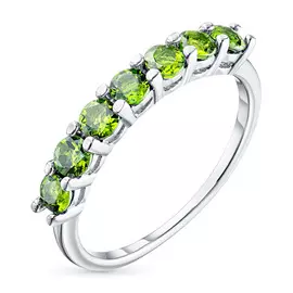 Кольцо из серебра с хромдиопсидом э0605кц02167200