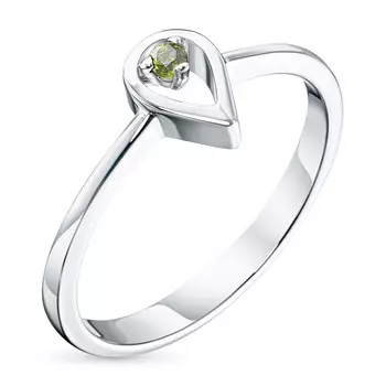 Кольцо из серебра с хромдиопсидом э0605кц03152300