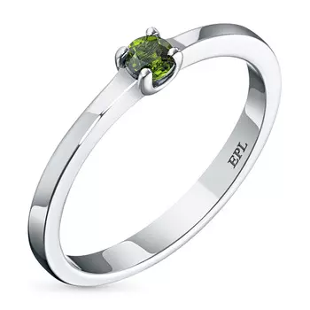 Кольцо из серебра с хромдиопсидом э0605кц03154200