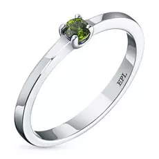 Кольцо из серебра с хромдиопсидом э0605кц03154200
