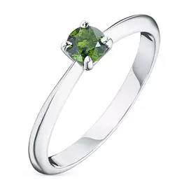 Кольцо из серебра с хромдиопсидом э0605кц04164200
