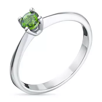Кольцо из серебра с хромдиопсидом э0605кц04164200