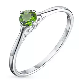 Кольцо из серебра с хромдиопсидом э0605кц04200126