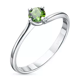 Кольцо из серебра с хромдиопсидом э0605кц04200688