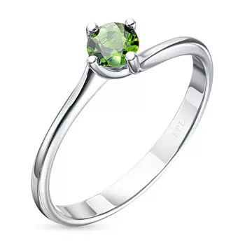 Кольцо из серебра с хромдиопсидом э0605кц04200688