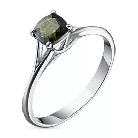 Кольцо из серебра с хромдиопсидом э0605кц04202739