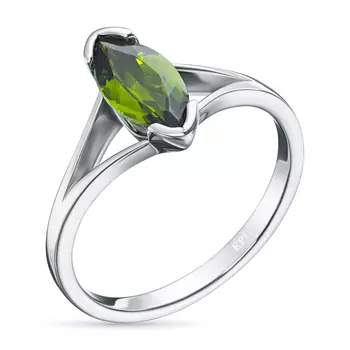 Кольцо из серебра с хромдиопсидом э0605кц04220419