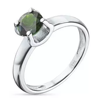 Кольцо из серебра с хромдиопсидом э0605кц06200855