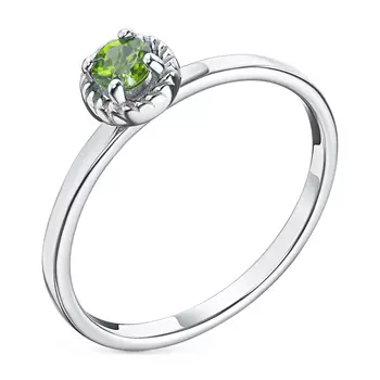 Кольцо из серебра с хромдиопсидом э0605кц10210207