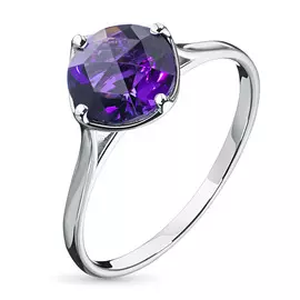 Кольцо из серебра с аметистом э0607кц04200152