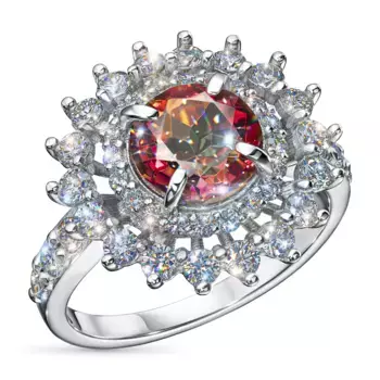 Кольцо из серебра с и цитрином э0673кц04250363_white