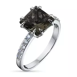 Кольцо из серебра с раухтопазом э0641кц04200056