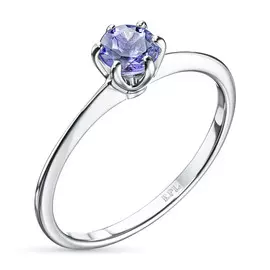 Кольцо из серебра с танзанитом э0608кц01178400