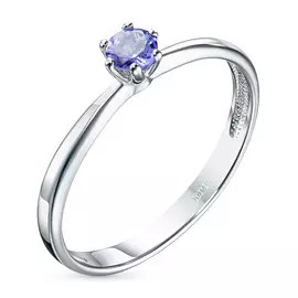 Кольцо из серебра с танзанитом э0608кц02134400