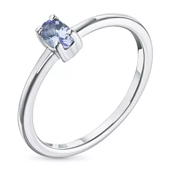 Кольцо из серебра с танзанитом э0608кц03220462