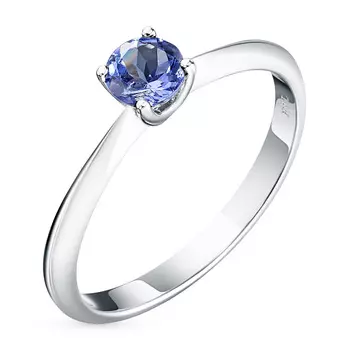 Кольцо из серебра с танзанитом э0608кц04164200
