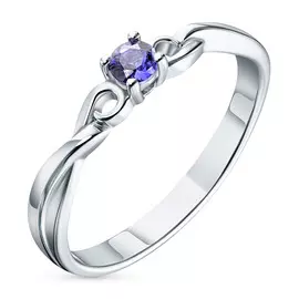 Кольцо из серебра с танзанитом э0608кц05151200