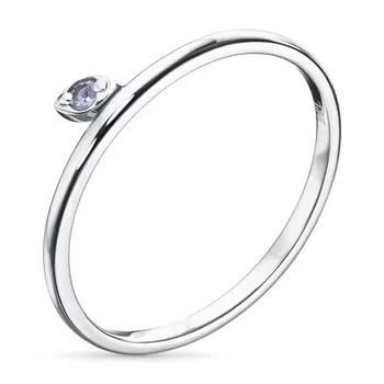 Обручальное кольцо из серебра с танзанитом э0608кц06220423