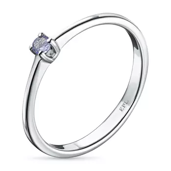Кольцо из серебра с танзанитом э0608кц09152400