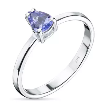 Кольцо из серебра с танзанитом э0608кц10200468
