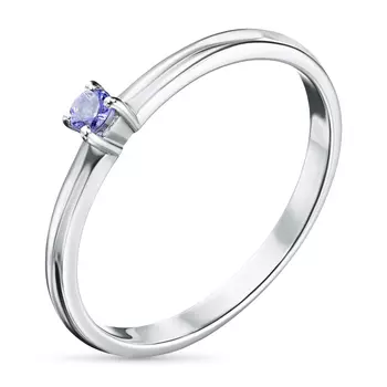 Кольцо из серебра с танзанитом э0608кц12154200