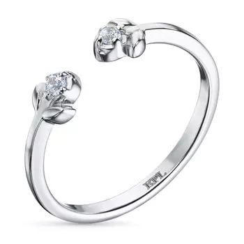 Кольцо из серебра с топазами э0609кц09220354