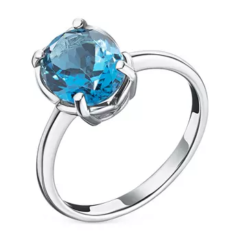 Кольцо из серебра с топазом э0609кц04220405