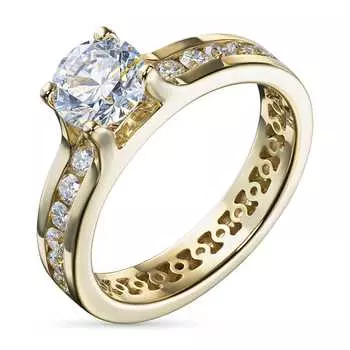 Кольцо из желтого золота э0312кц04181600_white