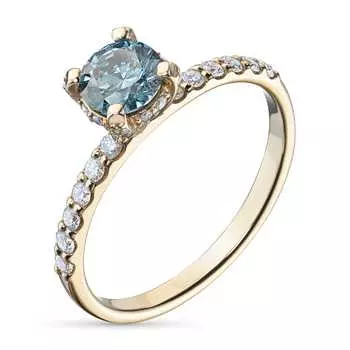 Кольцо из желтого золота э0312кц06165100_blue