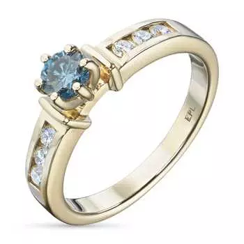 Кольцо из желтого золота э0312кц08151700_blue