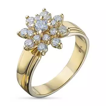 Кольцо из желтого золота э0312кц09160400_white