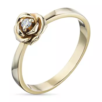 Классическое кольцо из желтого золота э0312кц09170600_white