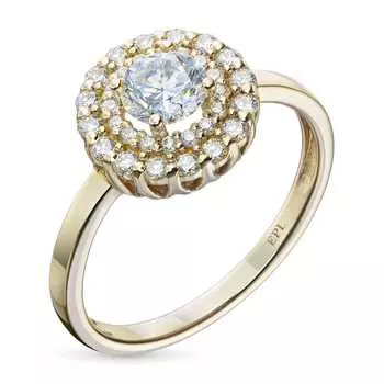 Классическое кольцо из желтого золота э0312кц11210654_white