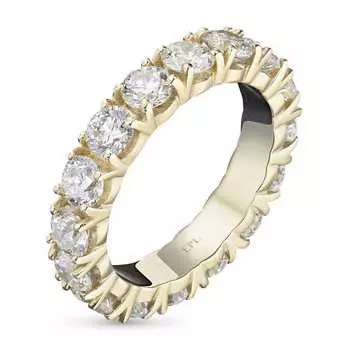 Кольцо из желтого золота с бриллиантами э0301кц10210604