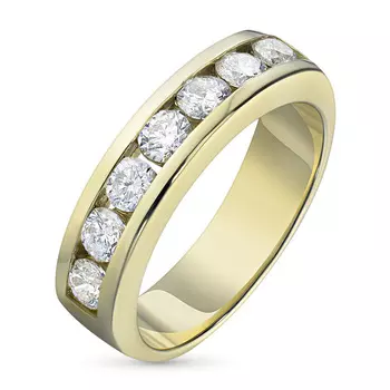 Кольцо из желтого золота с бриллиантами э0301кц07153400