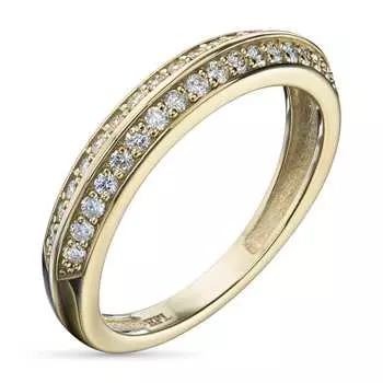 Кольцо из желтого золота с бриллиантами э0301кц07210126