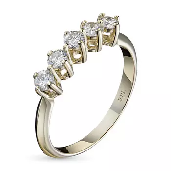 Кольцо из желтого золота с бриллиантами э0301кц03183700