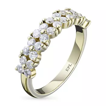 Кольцо из желтого золота с бриллиантами э0301кц07173700