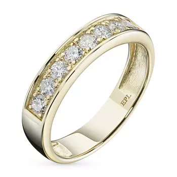 Кольцо из желтого золота с бриллиантами э0301кц08183500