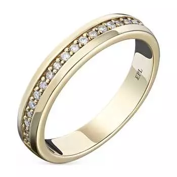 Кольцо из желтого золота с бриллиантами э0301кц04220556