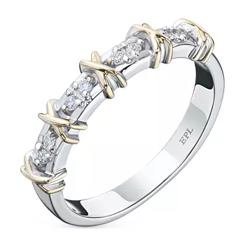 Кольцо из желтого золота с бриллиантами э2401кц04201998