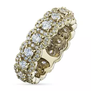 Кольцо из желтого золота с бриллиантами э0301кц08188000