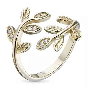 Кольцо из желтого золота с бриллиантами э0301кц01157400