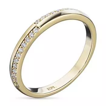 Кольцо из желтого золота с бриллиантами э0301кц04220354